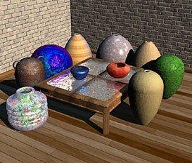 Table & Vases
